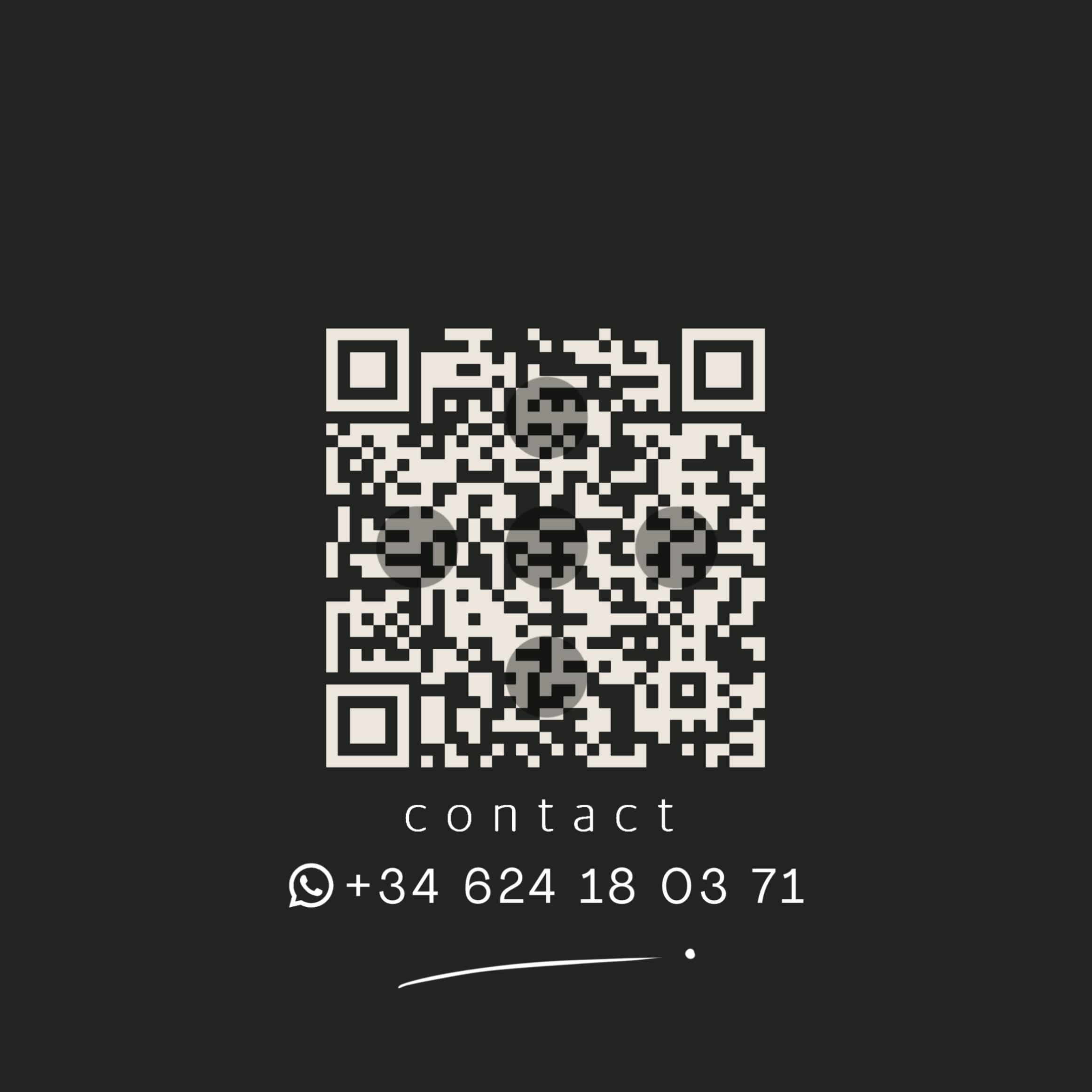 Reverso de la tarjeta regalo Maflex con QR y contacto